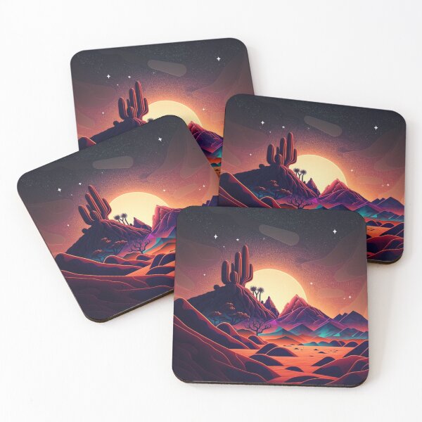 Item preview, Desert at night designed and sold by Cheese Design Studio.