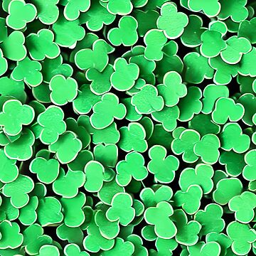 Artwork thumbnail, Shamrock Pattern - Astonished Cat Company - Great St Patrick's Day Gift by AstonishedCatCo