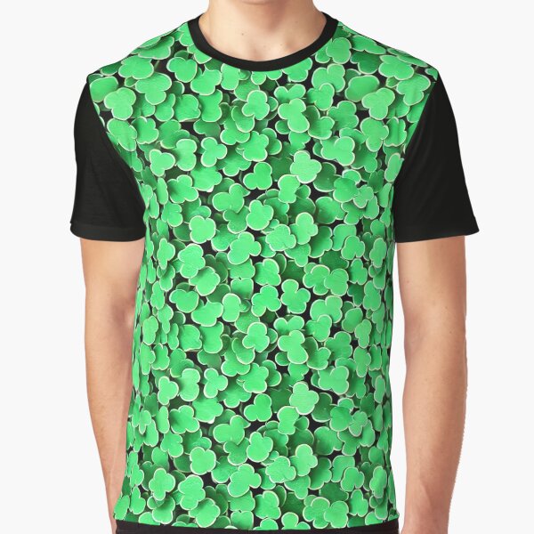 Shamrock Pattern - Astonished Cat Company - Great St Patrick's Day Gift Graphic T-Shirt