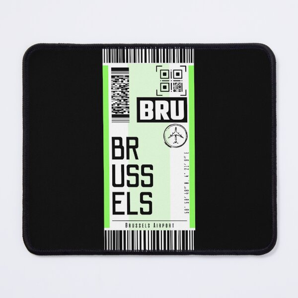 Item preview, BRUSSELS BRU classic luggage tag stickers designed and sold by LeddsoDello.
