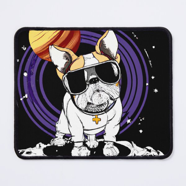 Item preview, Cyber Punk Bulldog on the Moon designed and sold by bennetthuskers.