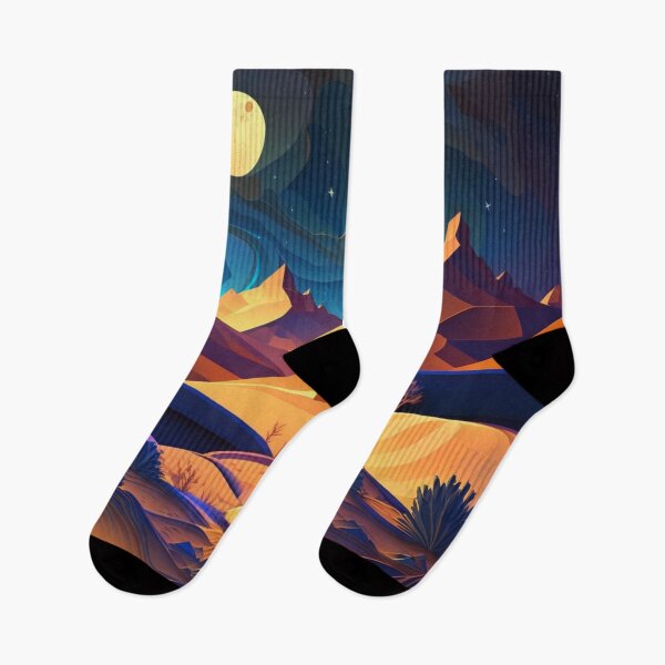 Item preview, Desert at night designed and sold by Cheese Design Studio.