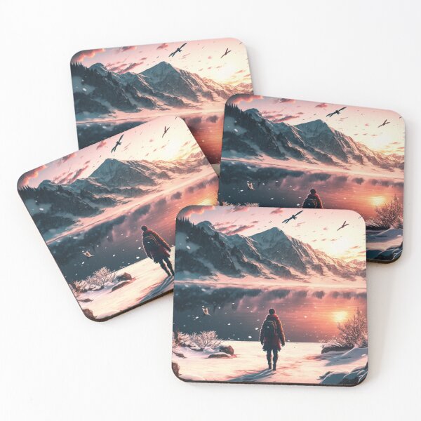 Item preview, Solitude in the Snow: A Japanese Winter Wonderland in 4K Anime Style designed and sold by Y-Elric-Y.