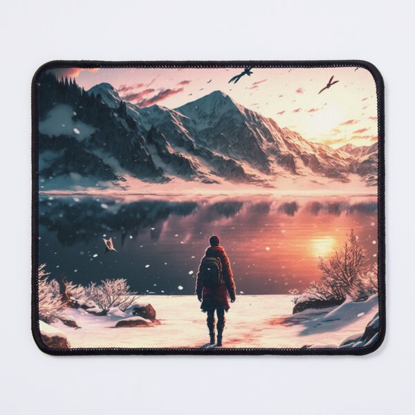 Item preview, Solitude in the Snow: A Japanese Winter Wonderland in 4K Anime Style designed and sold by Y-Elric-Y.