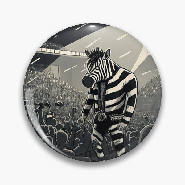 Item preview, Zebra Rockera: the must-have for all rock lovers designed and sold by BeerBot.