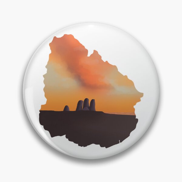 Item preview, Uruguay map and landscape designed and sold by landscapeworlds.
