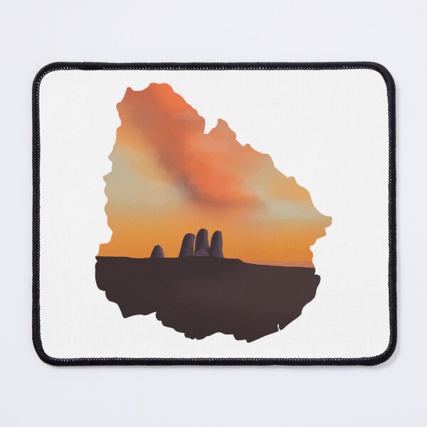 Item preview, Uruguay map and landscape designed and sold by landscapeworlds.
