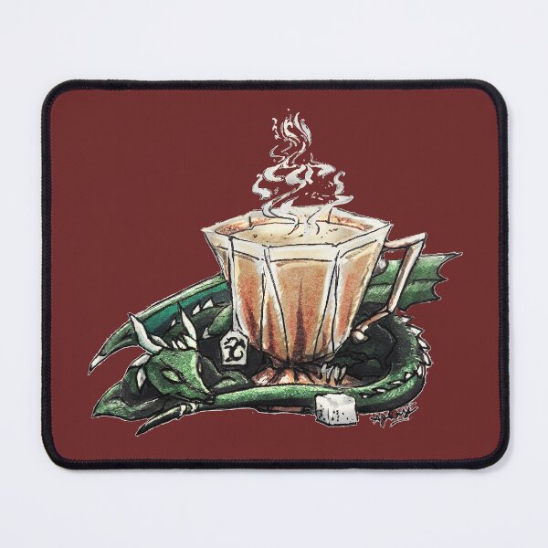 Item preview, France Trip 2023 "Tea Dragon" Green Dragon Curled Up Around Teacup designed and sold by ajrhys.