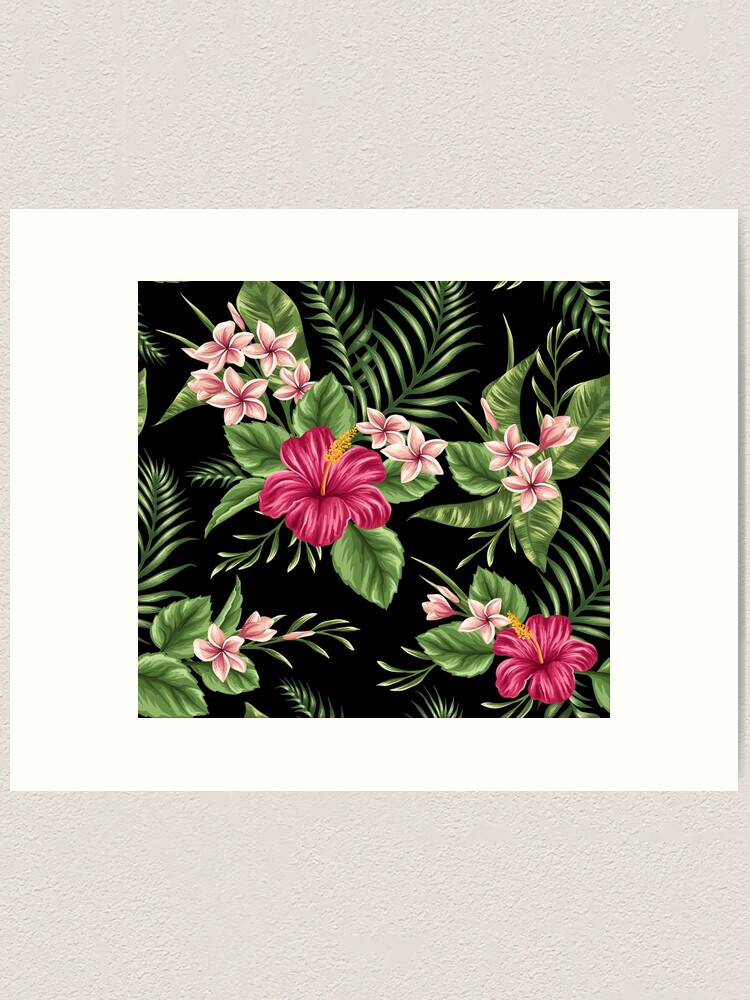 Alternate view of Tropical Flowers Art Print