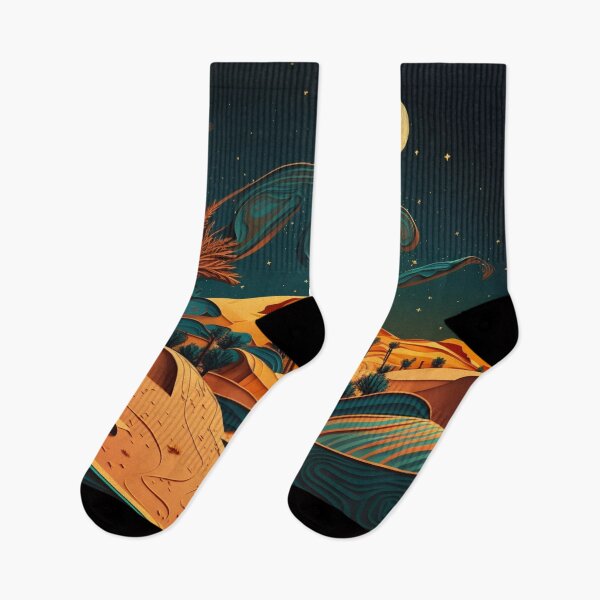 Item preview, Desert at night designed and sold by Cheese Design Studio.