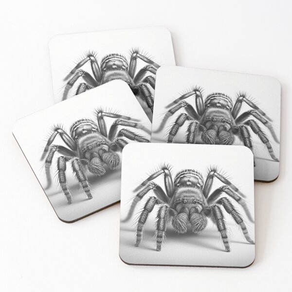 Item preview, Black and white Tarantula pencil drawing designed and sold by Pencil-Art.