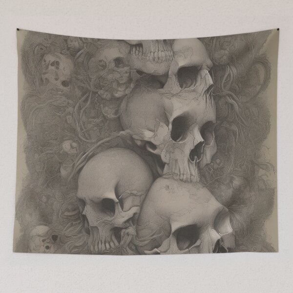 Item preview, Macabre Skulls designed and sold by SinisterScribs.