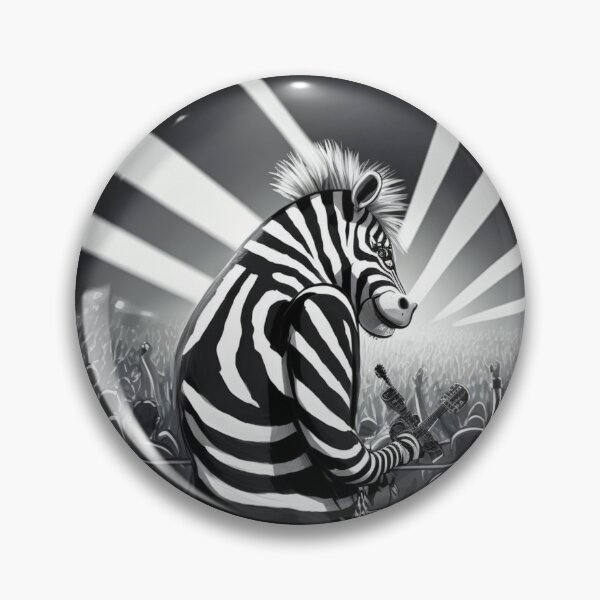 Item preview, Zebra Rockera: the must-have for all rock lovers designed and sold by BeerBot.