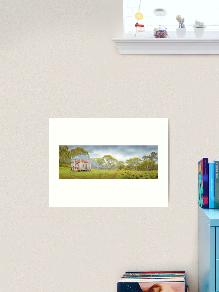 Thumbnail 2 of 3, Art Print, Witzes Hut, Kosciuszko, New South Wales, Australia designed and sold by Chockstone.