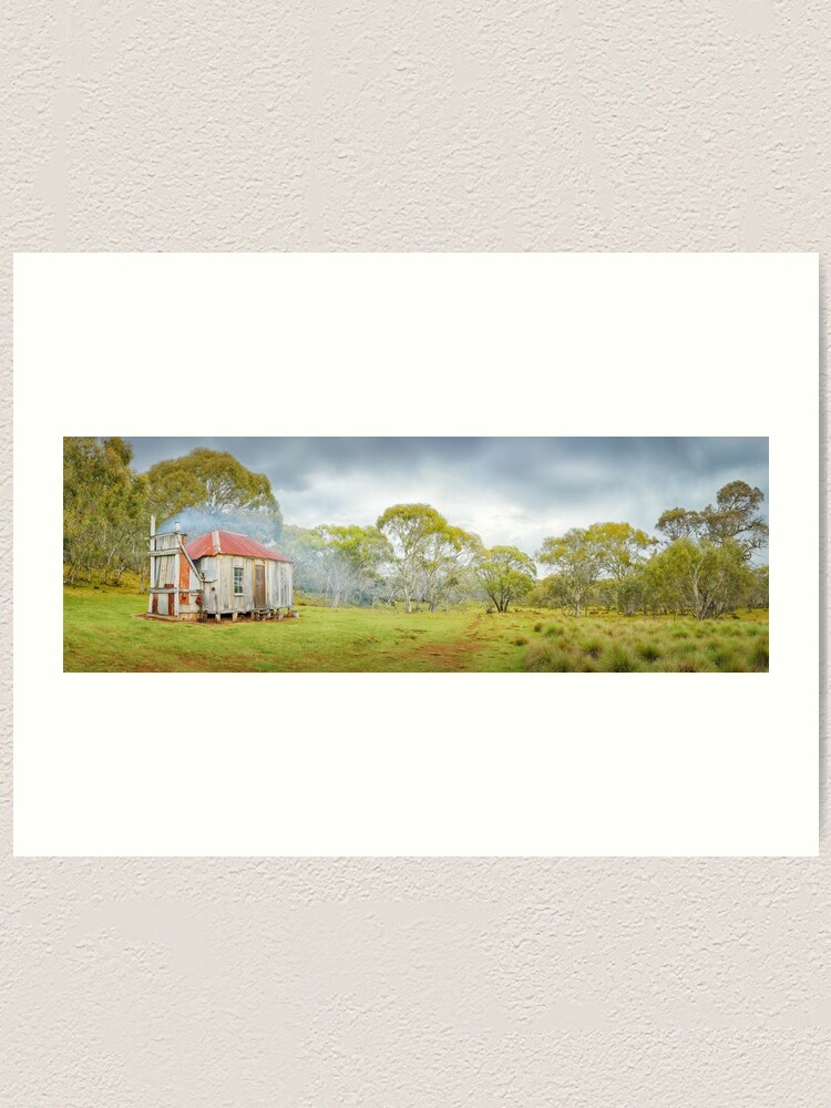 Thumbnail 1 of 3, Art Print, Witzes Hut, Kosciuszko, New South Wales, Australia designed and sold by Chockstone.
