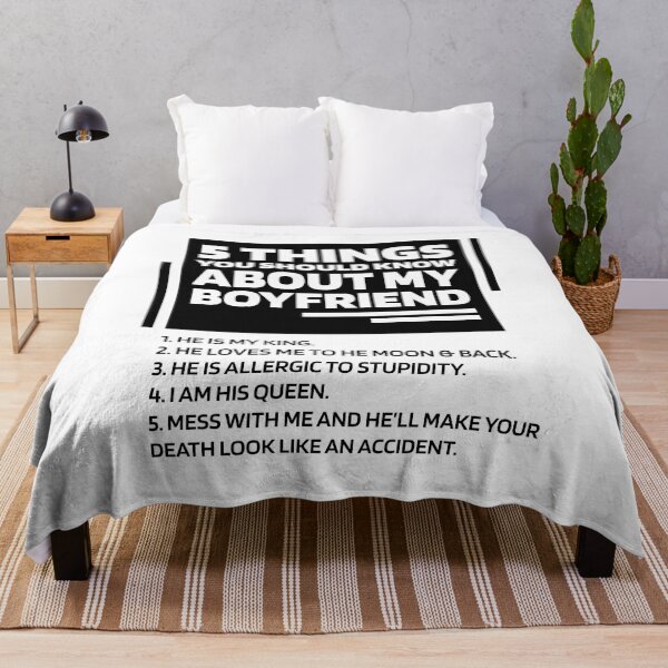Item preview, Womens 5 Things You Should Know About My Boyfriend - Boyfriend Funny Gift designed and sold by DiogoCalheiros.