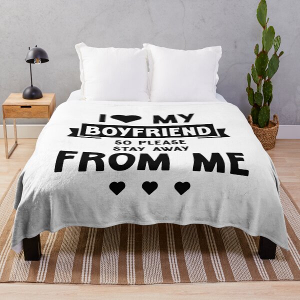 Item preview, I Love My Boyfriend So Please Stay Away From Me - Boyfriend Funny Gift designed and sold by DiogoCalheiros.