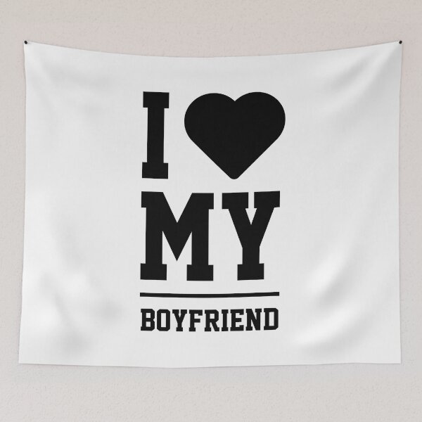 Item preview, I Love My Boyfriend - Boyfriend Funny Gift designed and sold by DiogoCalheiros.