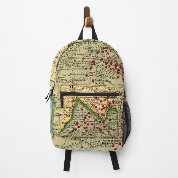 Item preview, Vintage Map of Virginia Battles During Civil War designed and sold by sweetbelle.