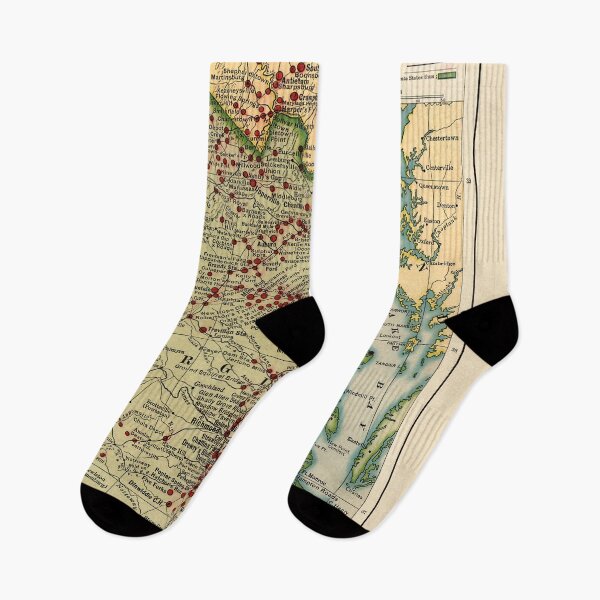Item preview, Vintage Map of Virginia Battles During Civil War designed and sold by sweetbelle.