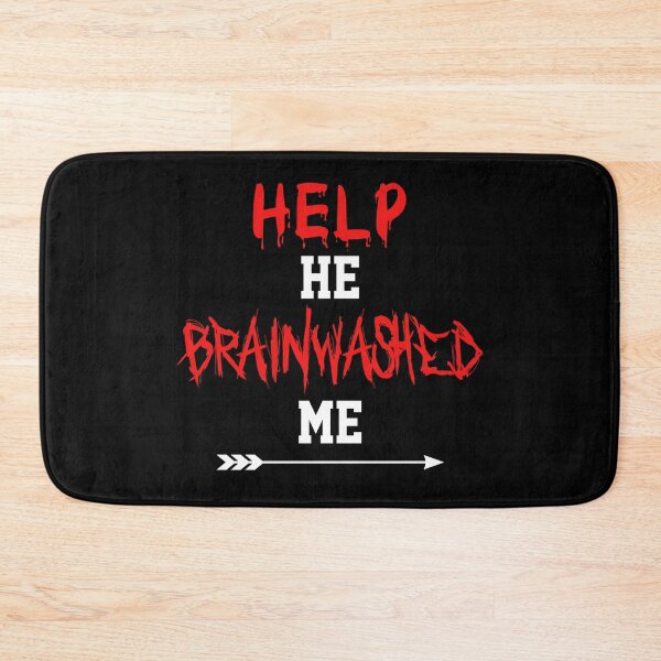 Item preview, Help He Brainwashed Me funny cute couples matching designed and sold by everything4eva.