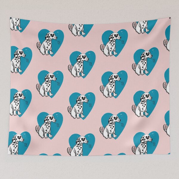Item preview, love dogs in blue designed and sold by Itsdomd.