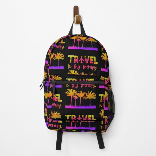 Item preview, Travel Is My Therapy Palm Tree designed and sold by WiseNomad.
