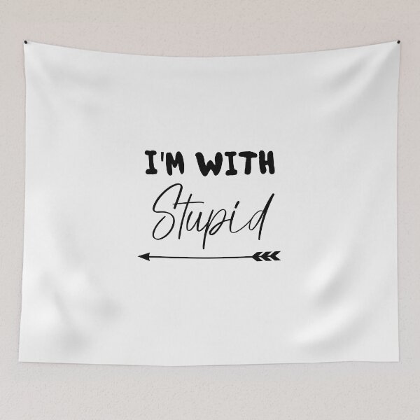 Item preview, Im With Stupid cute couples matching designed and sold by everything4eva.