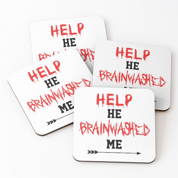 Item preview, Help He Brainwashed Me funny cute couples matching designed and sold by everything4eva.
