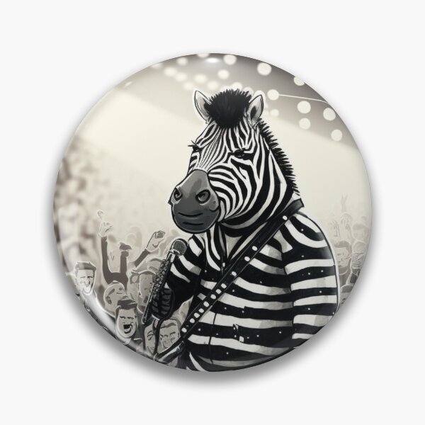 Item preview, Zebra Rockera: the must-have for all rock lovers designed and sold by BeerBot.