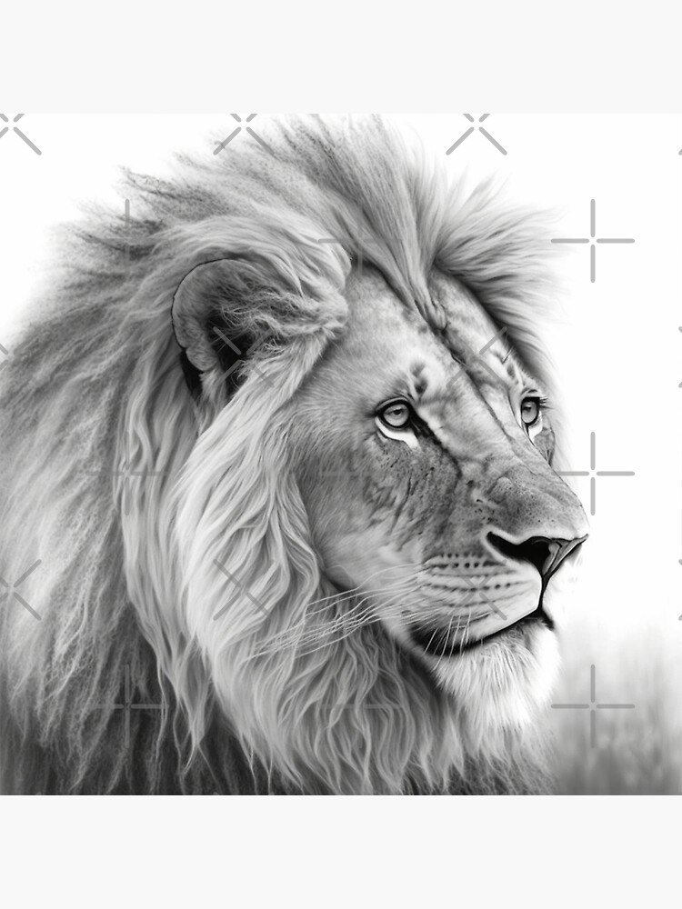 How to draw a Lion standing | Wild Animals - Sketchok easy drawing guides