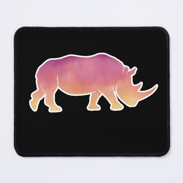 Item preview, African Rhino Sunset designed and sold by MythicalSticker.