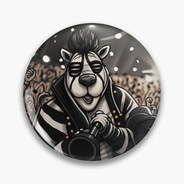 Item preview, Zebra Rockera: the must-have for all rock lovers designed and sold by BeerBot.