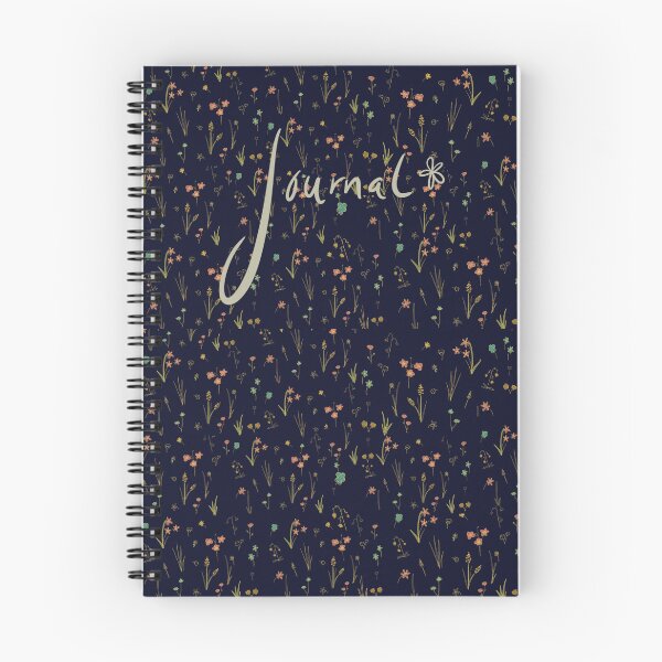 Item preview, Blue floral (journal) designed and sold by ohnothatsokay.