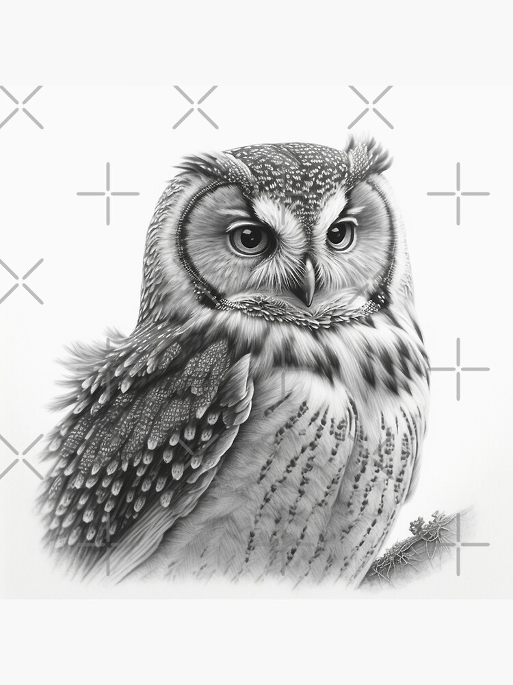 Little owl drawing hi-res stock photography and images - Alamy