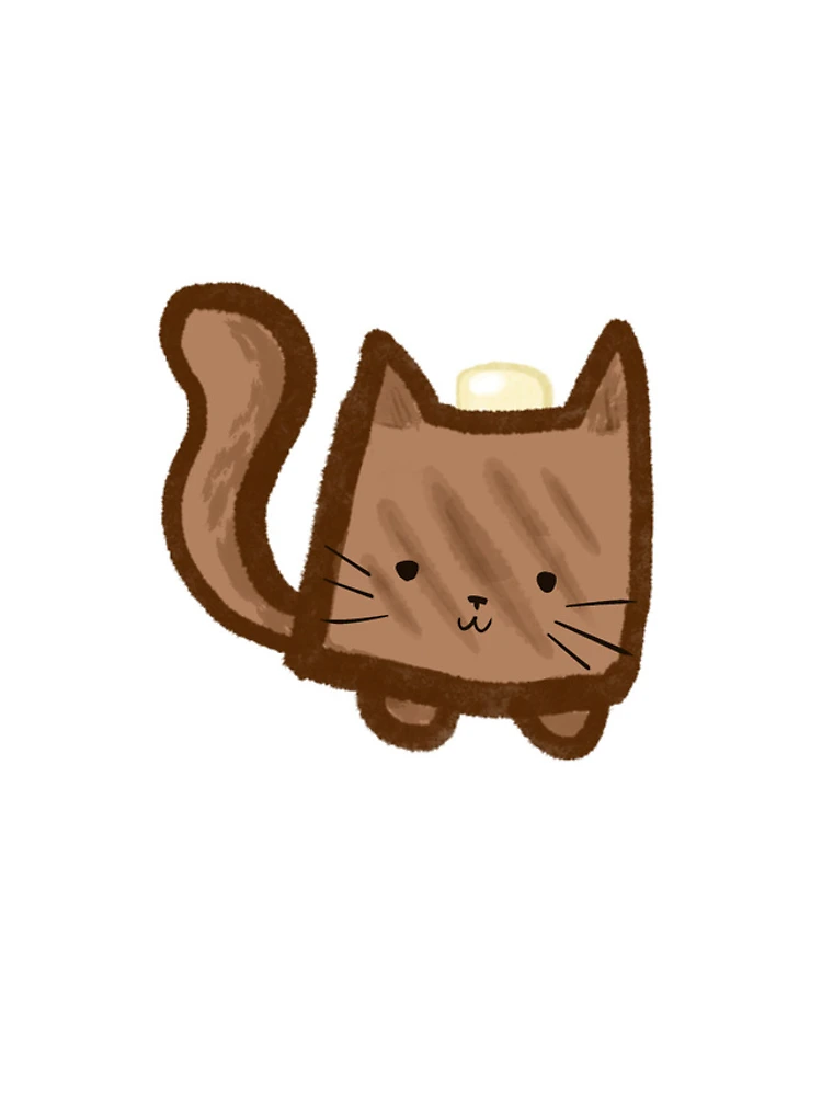 Thumbnail 4 of 4, iPhone Case, Toast Cat Sticker designed and sold by Partially-Rye-P.