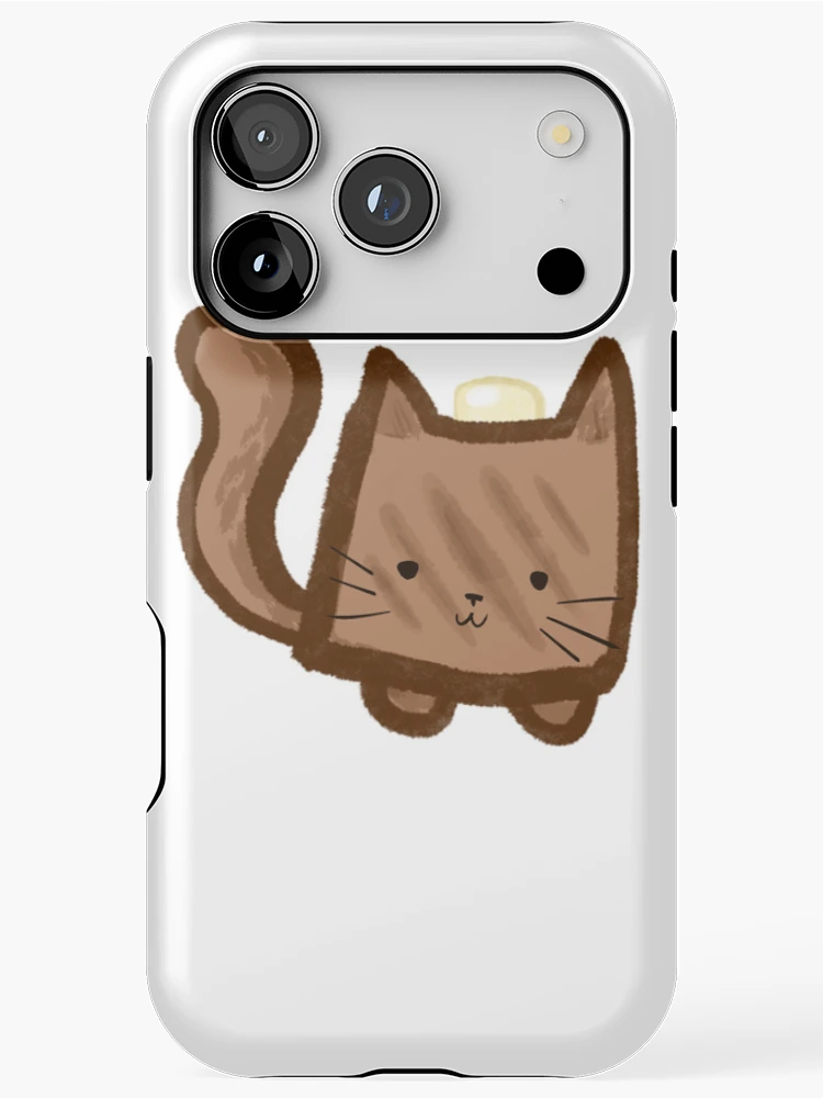 Thumbnail 1 of 4, iPhone Case, Toast Cat Sticker designed and sold by Partially-Rye-P.
