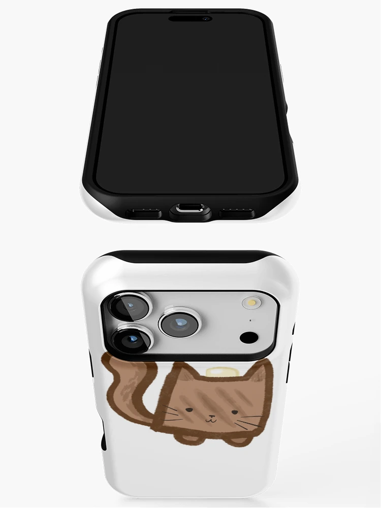Thumbnail 3 of 4, iPhone Case, Toast Cat Sticker designed and sold by Partially-Rye-P.