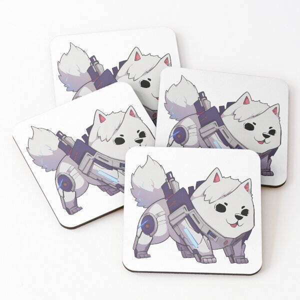 Item preview, Electricute, Chibi Cyberpunk Samoyed - Cyberpuffs Girls! Anime Sticker designed and sold by Snee-K.