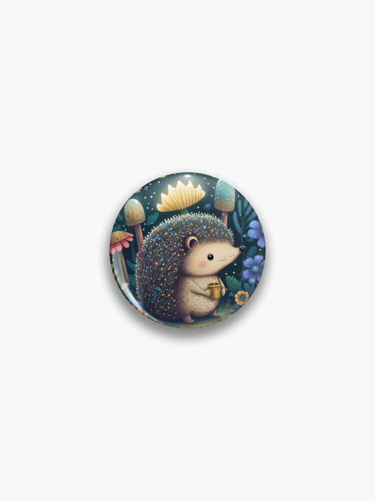 Hedgehog Pins and Buttons for Sale