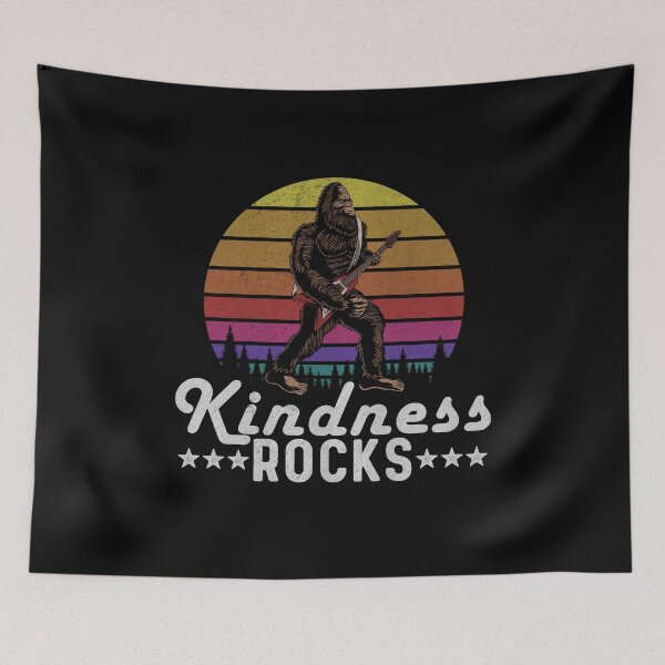 Item preview, Kindness Rocks Anti Bullying Bigfoot Playing A Guitar Rock designed and sold by Myth-Creatures.