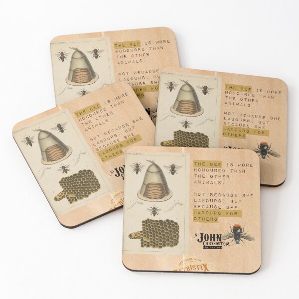 Item preview, Bees by Saint John Chrysostom designed and sold by Patristix.