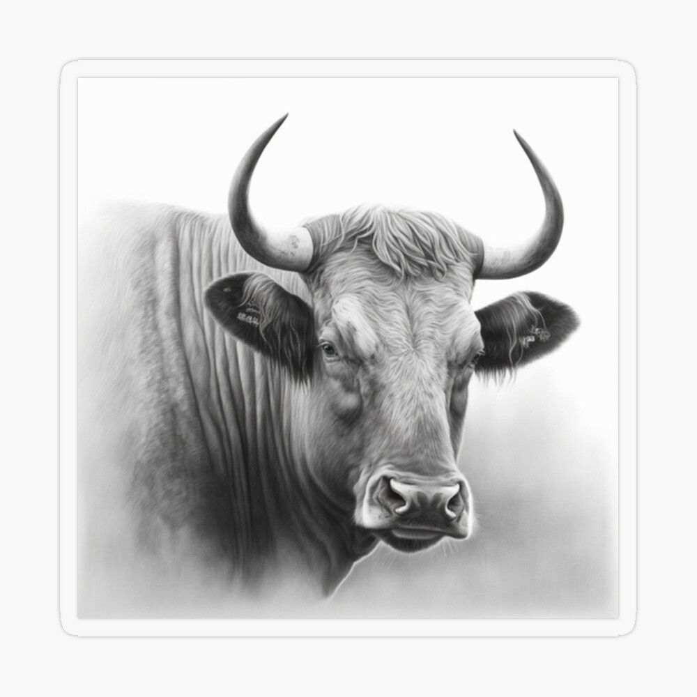Bull. Bull hand-drawn illustration. Vector doodle style cartoon  illustration Stock Vector Image & Art - Alamy