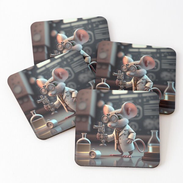 Item preview, Cartoon Animals | Scientist Mouse designed and sold by NanarodsDesign.