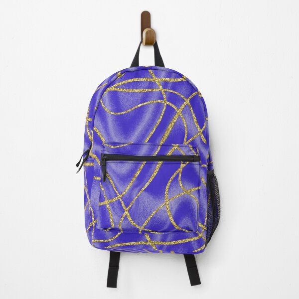 Artikelvorschau, Blaue und goldene Wabi Sabi Mindfulness Doodles entworfen und verkauft von dKarthdesign.