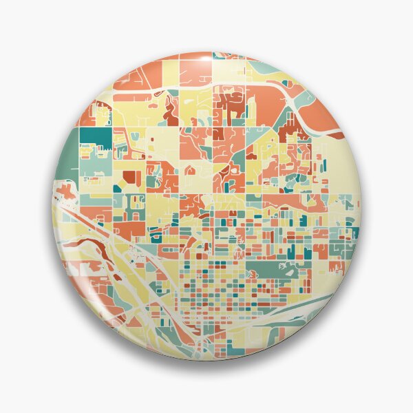 Item preview, Grand Junction Colorado map in mozaique colors designed and sold by chrlalexandru.