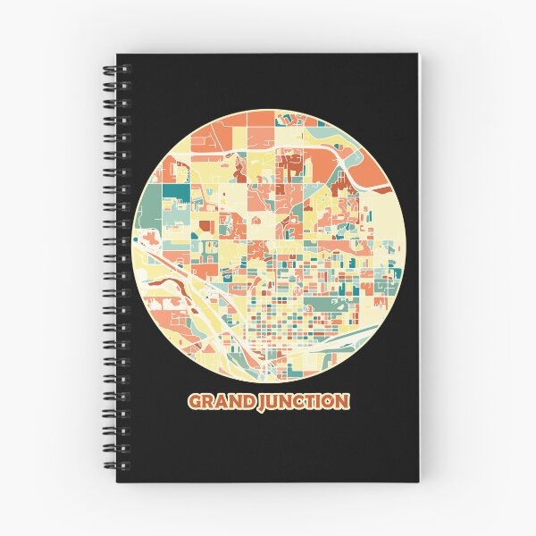 Item preview, Grand Junction Colorado map in mozaique colors designed and sold by chrlalexandru.
