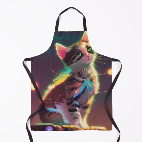 Item preview, Colorful Rainbow feline gazing at celestial stars in the vast universe designed and sold by MoStorish.