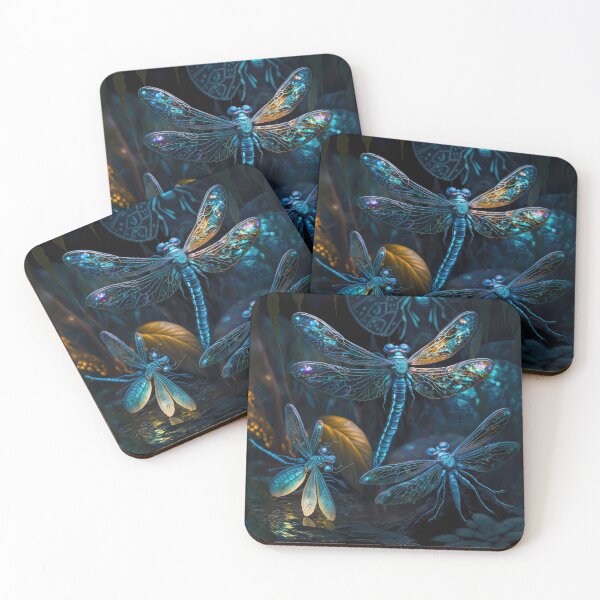 Item preview, Fantasy in Color: World of Color with Futuristic Dragonflies designed and sold by FutureImaging.