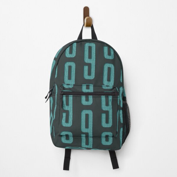 Item preview, Giant teal numeral 9 with 369 texture in shadow - the complete, perfected and divine number designed and sold by MunsyArt.
